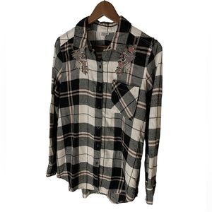 Kismet Pink Flannel Button Down